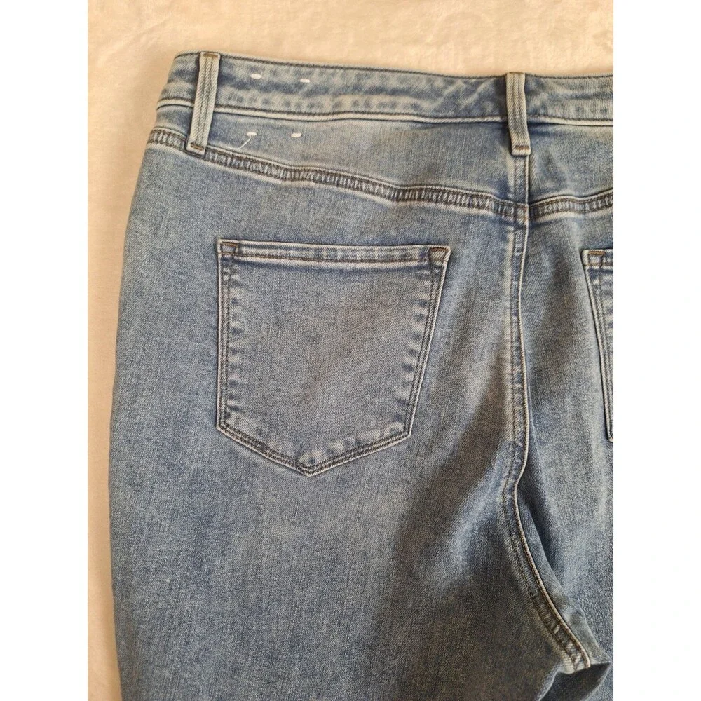 Talbots Jegging Crop Jeans Womens 16P Blue Denim Stretch Pockets Classic Acid